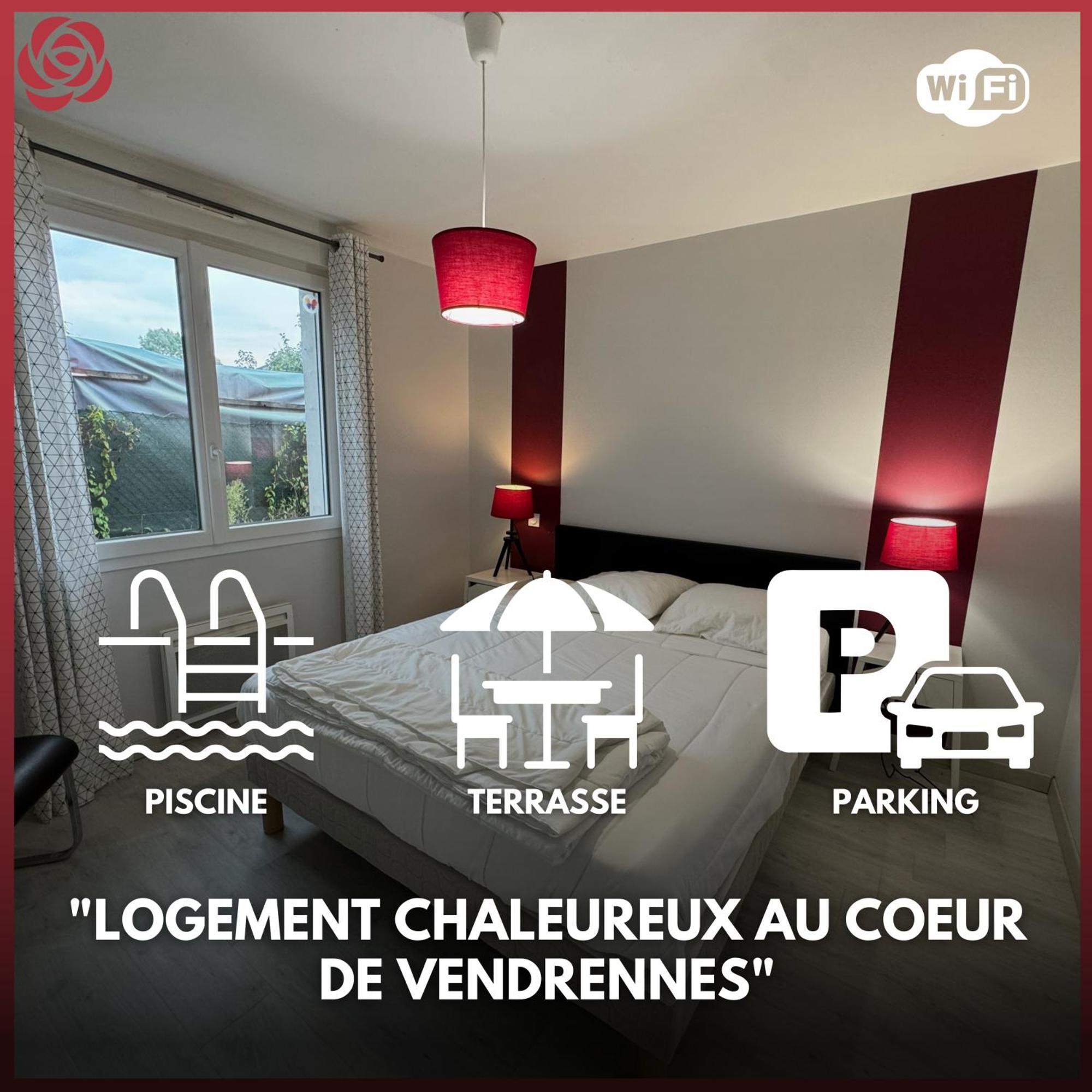 Domaine Des 5 Roses - Rose Rouge Appartement La Guierche Buitenkant foto